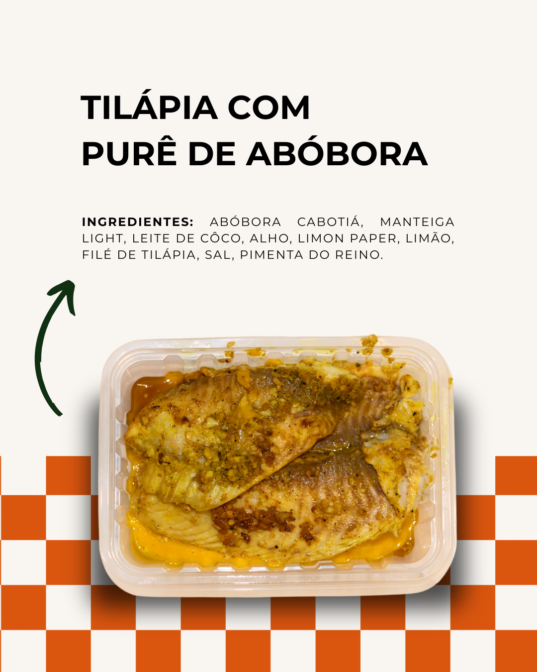 Tilápia com Purê de Abóbora (FIT)